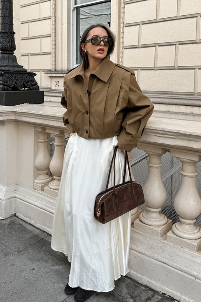Anna chaqueta corta estilo utility