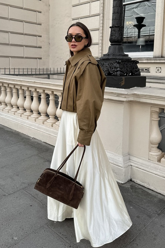 Anna chaqueta corta estilo utility