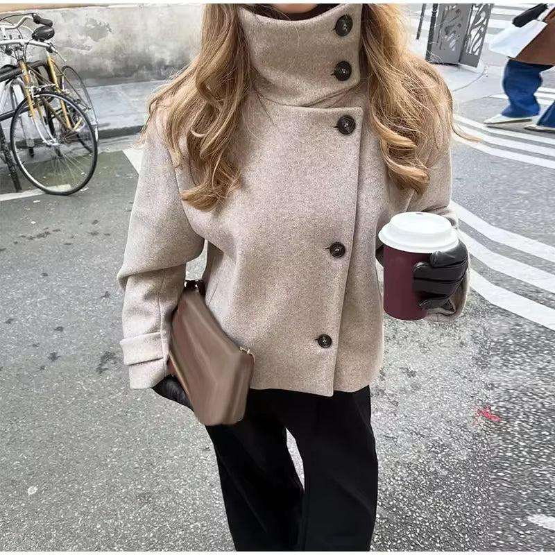 Alice Stehkragenjacke mit Taschen
