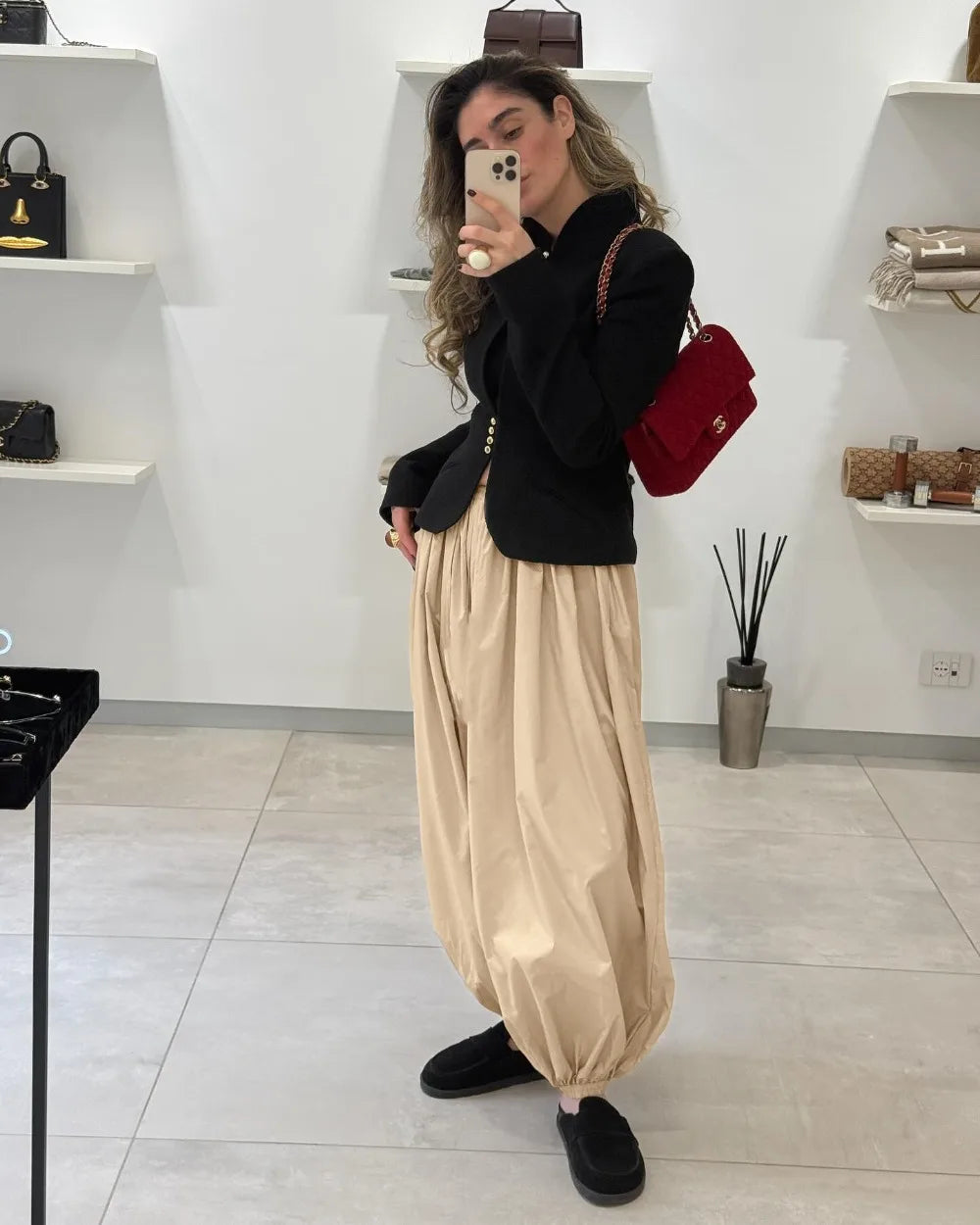 Kristen vysoké balónové kalhoty