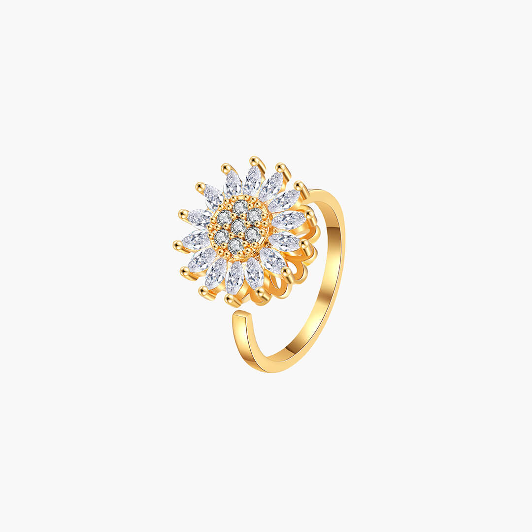Flower Anxiety Spinner Ring