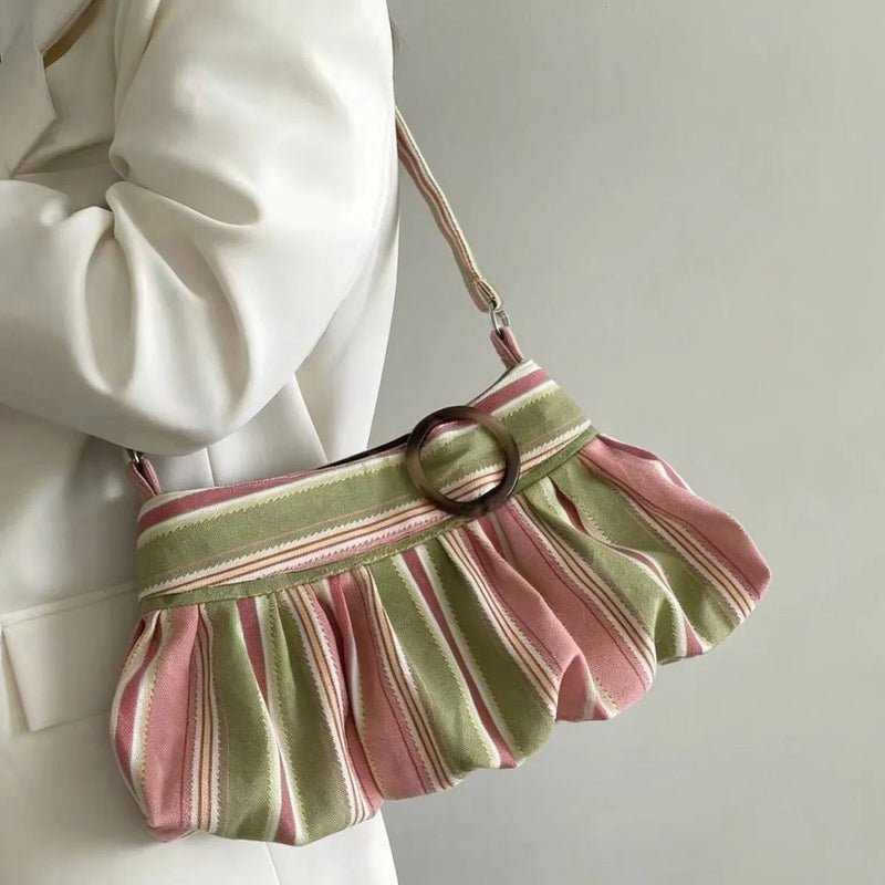 Maria Striped Shoulder Bag