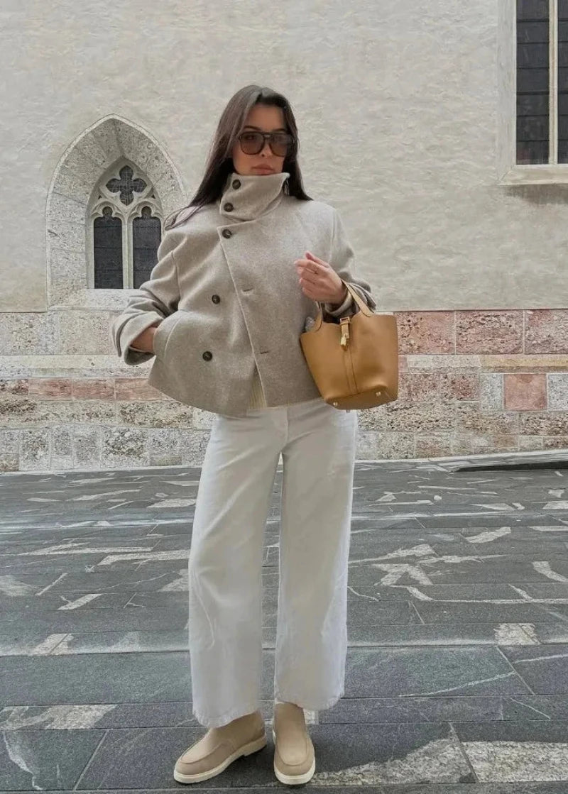 Alice Stehkragenjacke mit Taschen