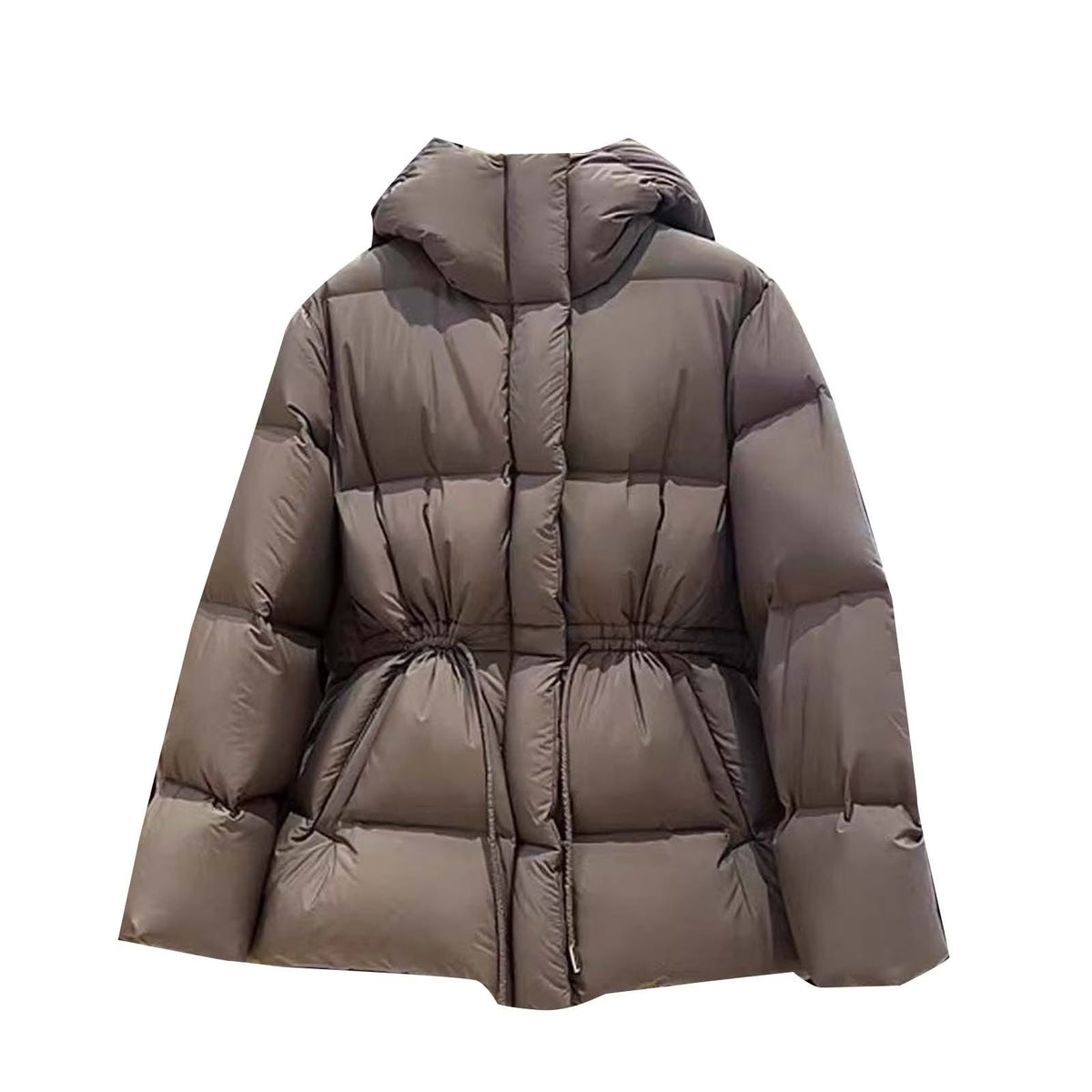 Chaqueta Carmen Oversize Acolchada con Cintura con Cordón