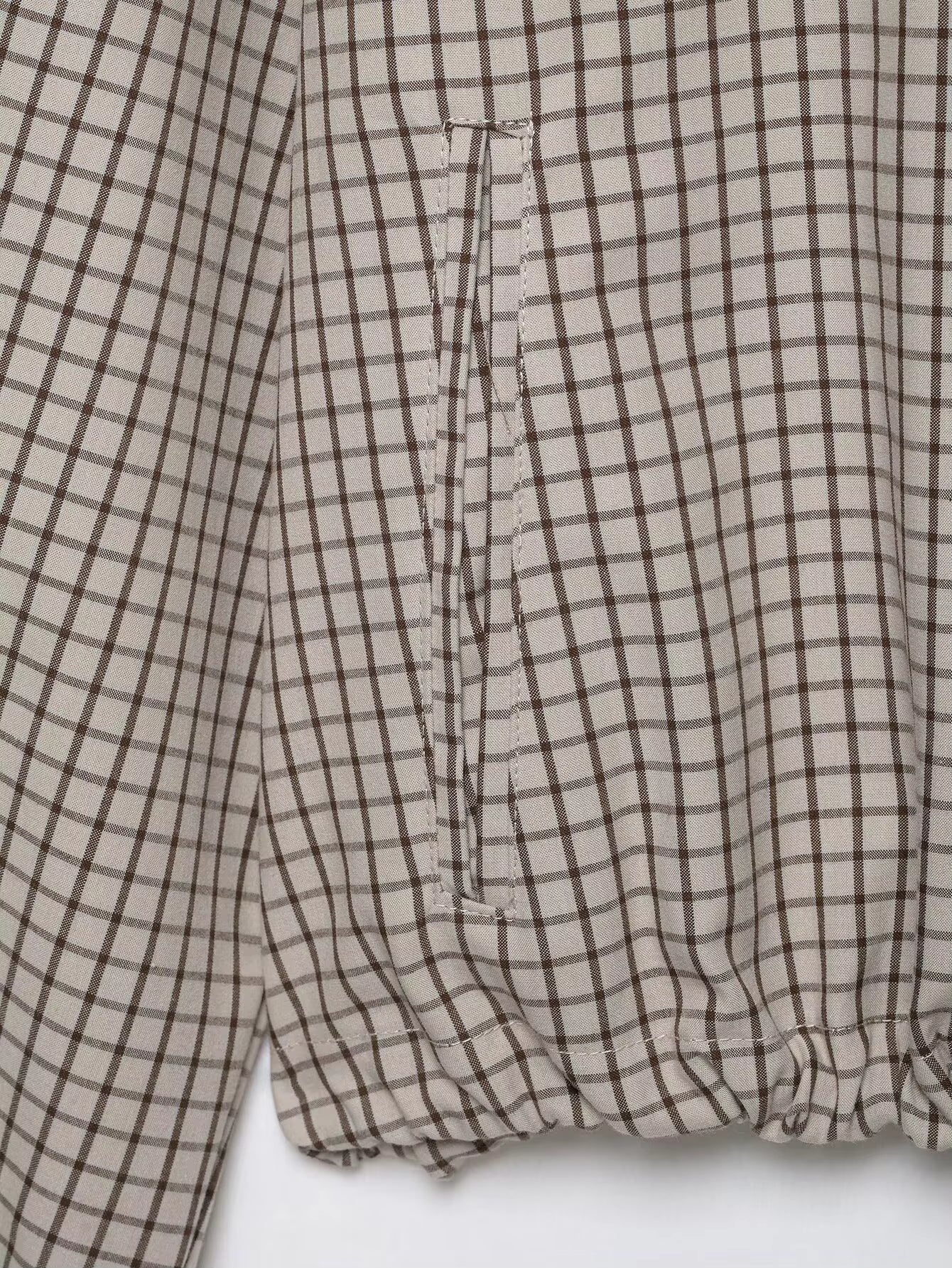 Ellie Plaid Cropped Hooded Jacket