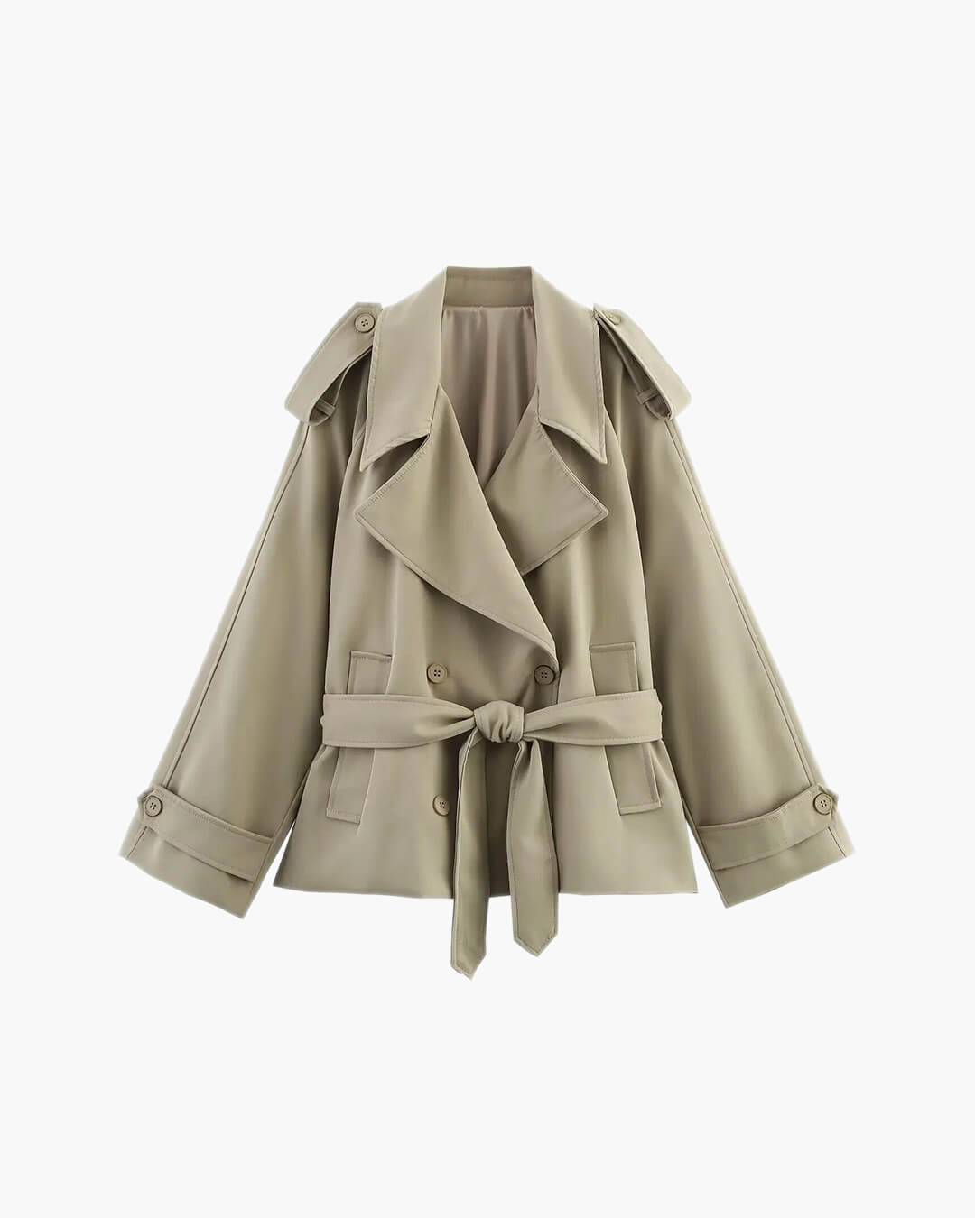 Gabardina extragrande con cinturón Fabienne
