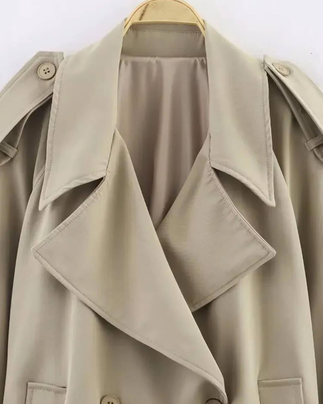 Gabardina extragrande con cinturón Fabienne