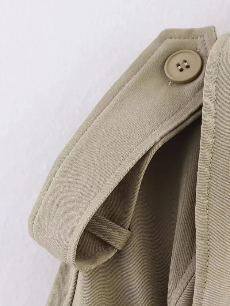 Fabienne oversized trenčkot s páskem