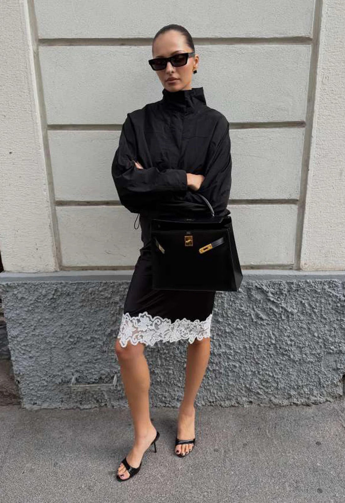 Fiona jachetă coupe‑vent cu guler tip pâlnie