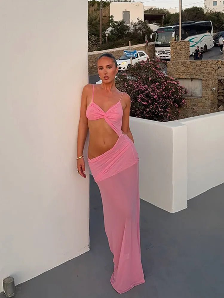 Bethany Twist Cut Out Maxi sukienka