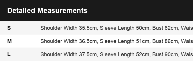 Size Guide