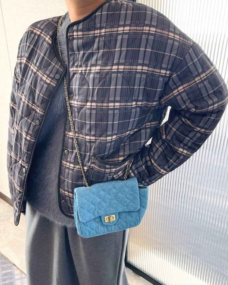 Veste matelassée à carreaux Jessica