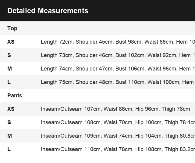Size Guide