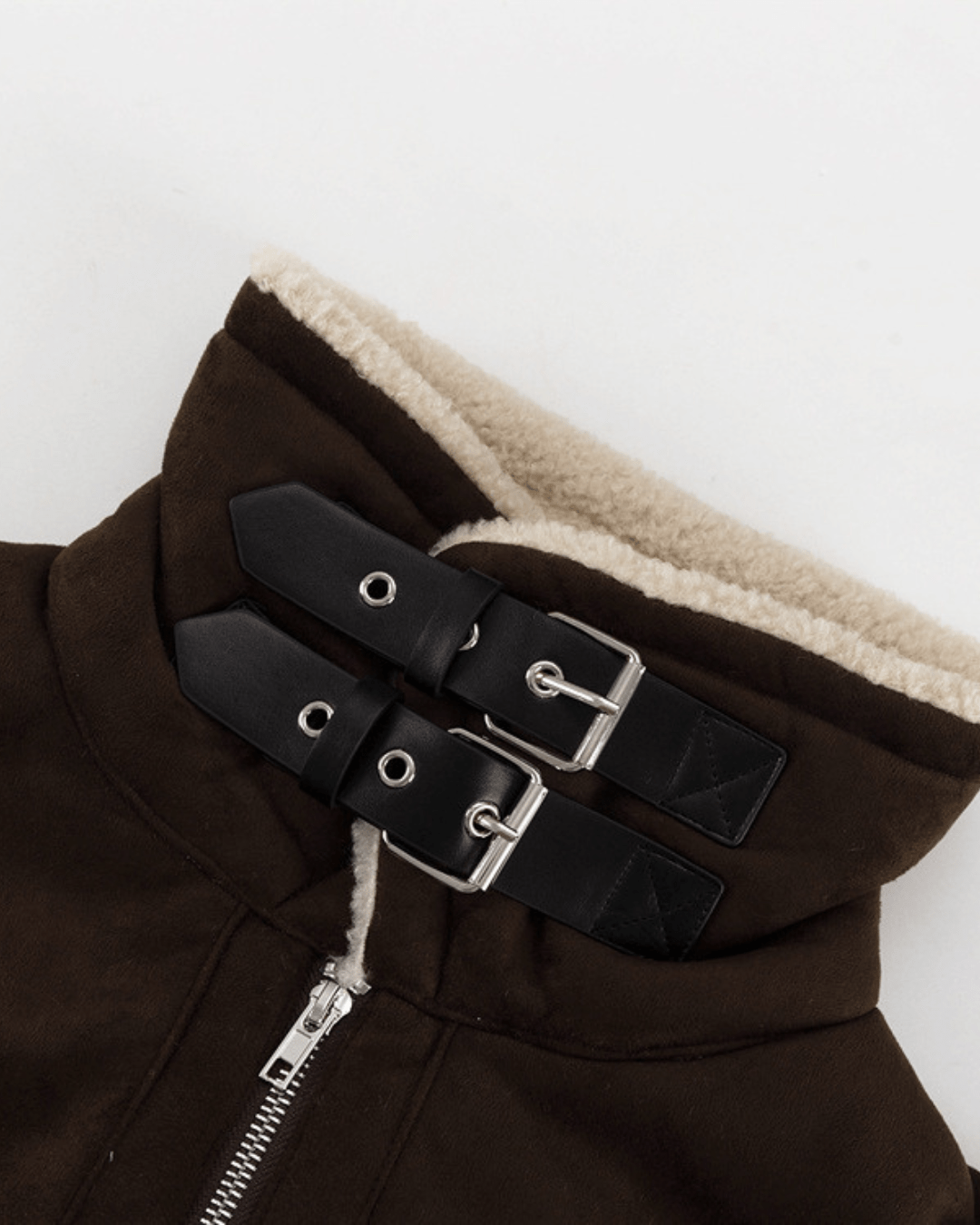 Gina Jachetă din piele ecologică tip suede