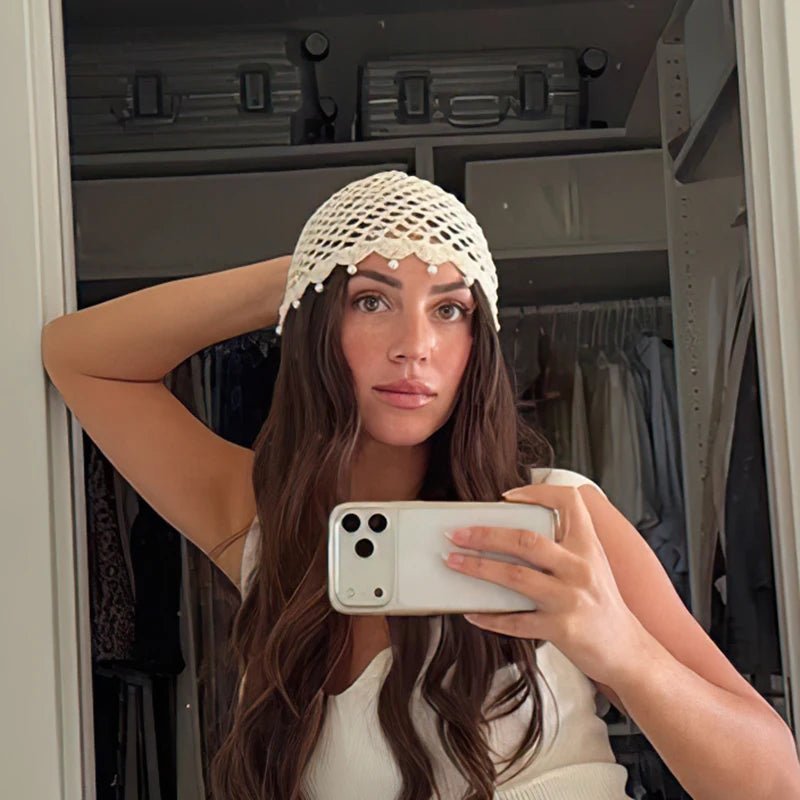Gorro calado de crochet Jane