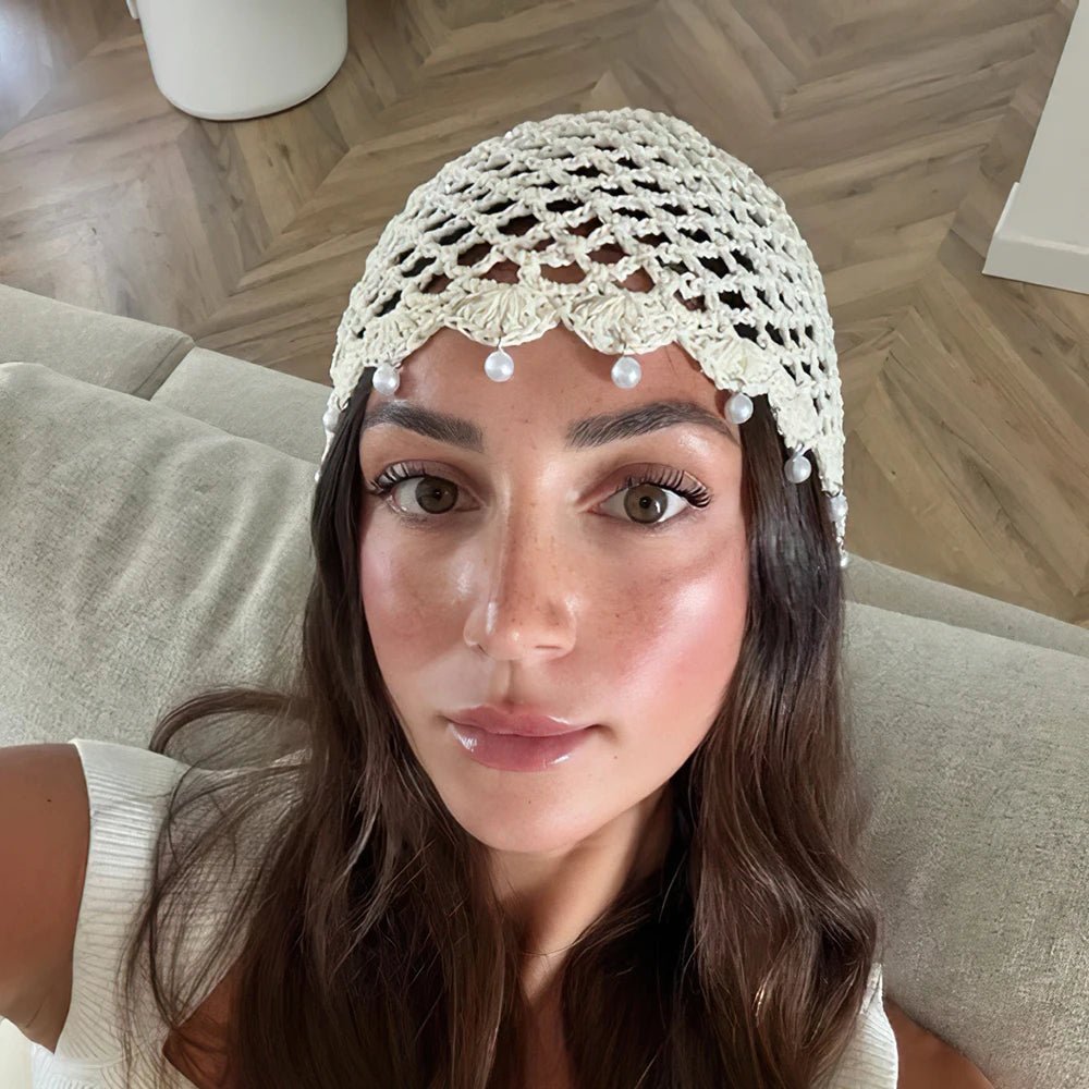 Gorro calado de crochet Jane