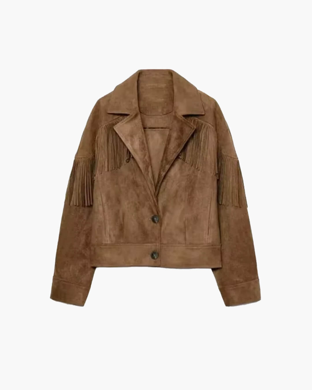 Chaqueta corta Helen con solapa en ante