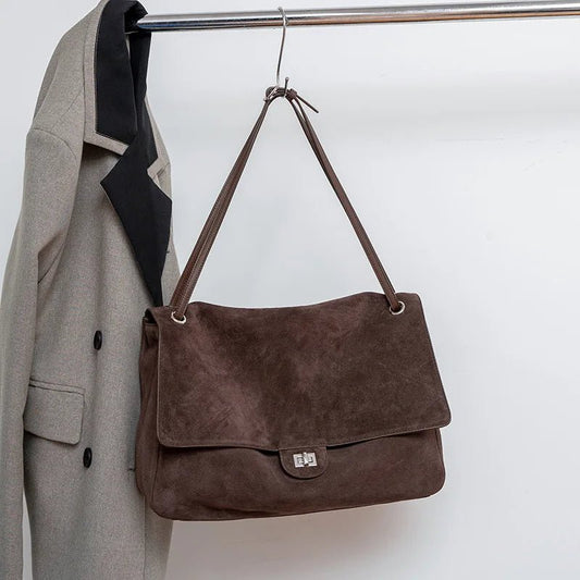 Geantă crossbody Denise din piele întoarsă mată