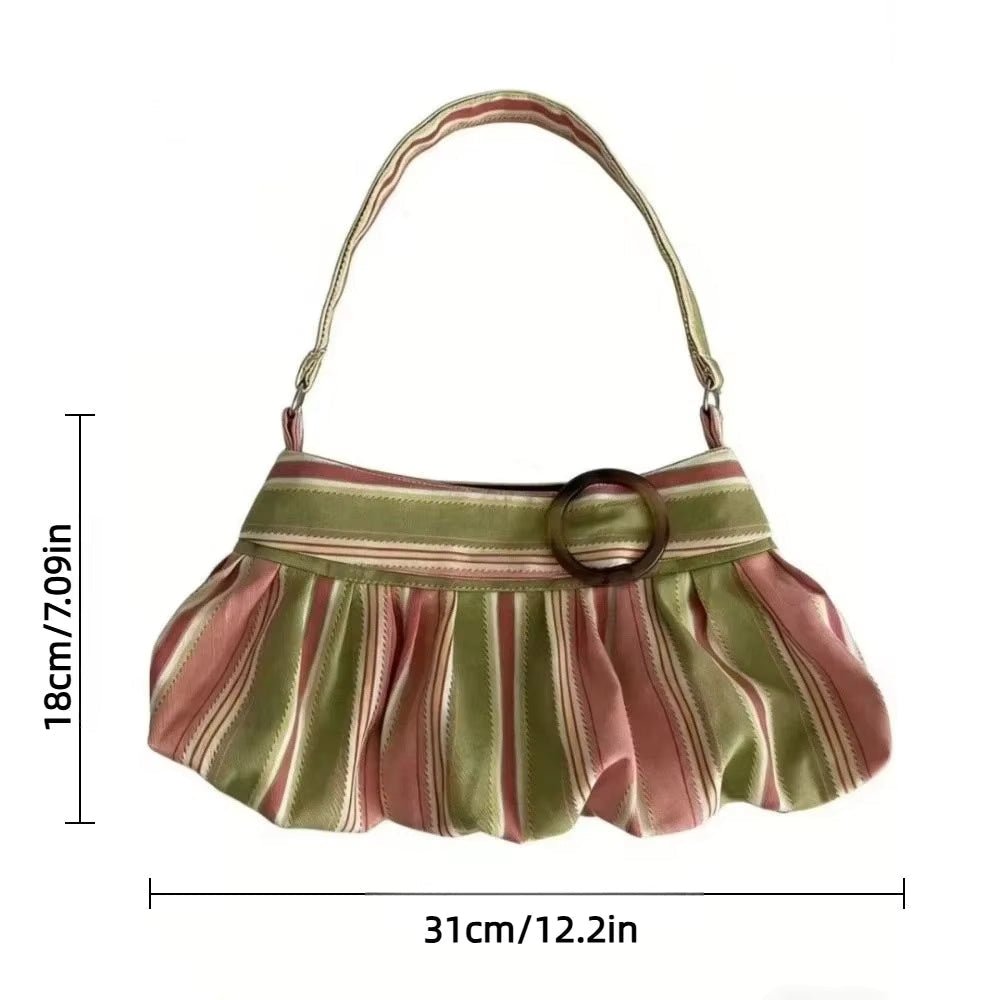 Maria bolso de hombro a rayas