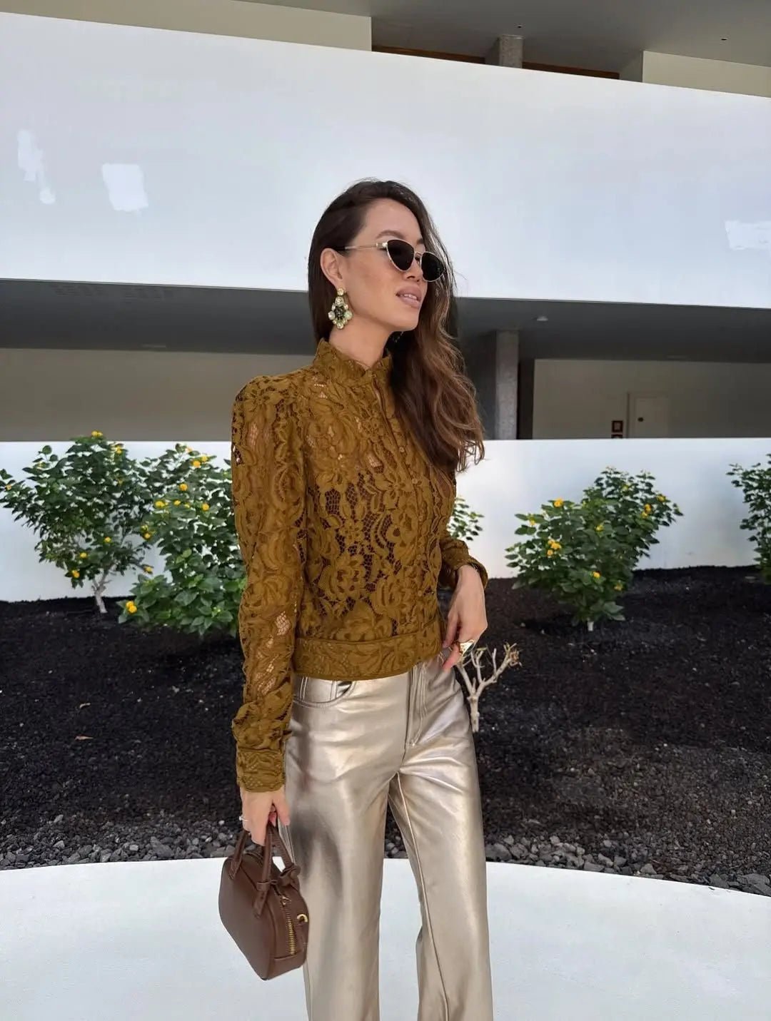 Hannah krajková průsvitná halenka