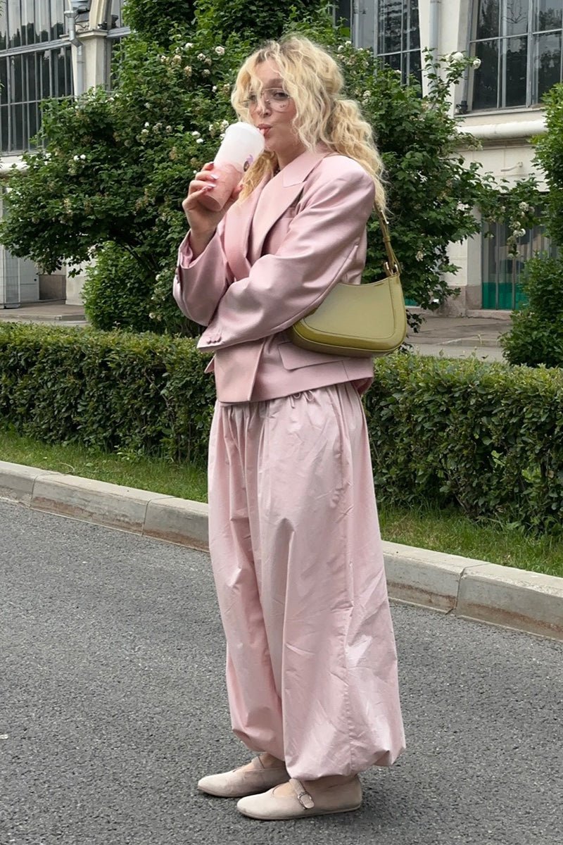 Fenella baggybukser med elastisk talje