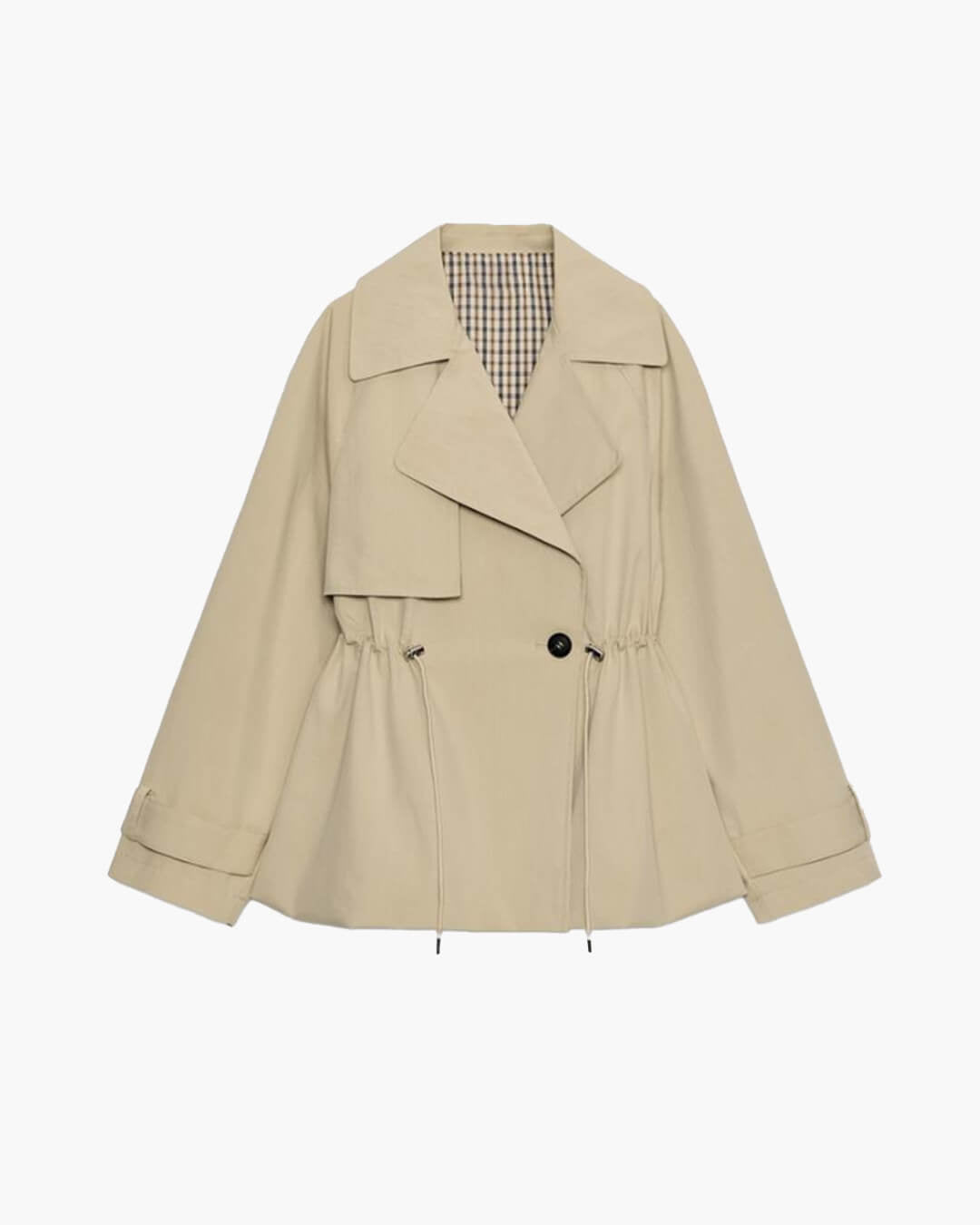 Ellen Lapel Collar Trench Coat