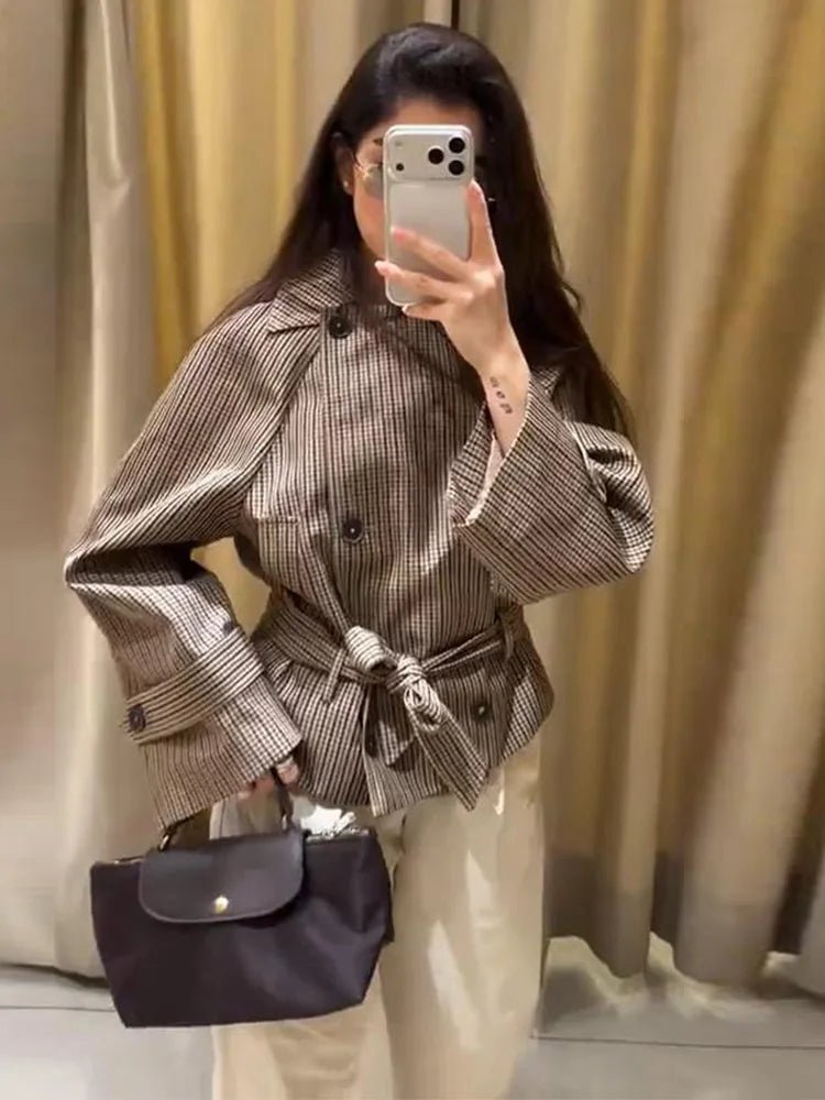 Melissa ternet trenchcoat med bælte