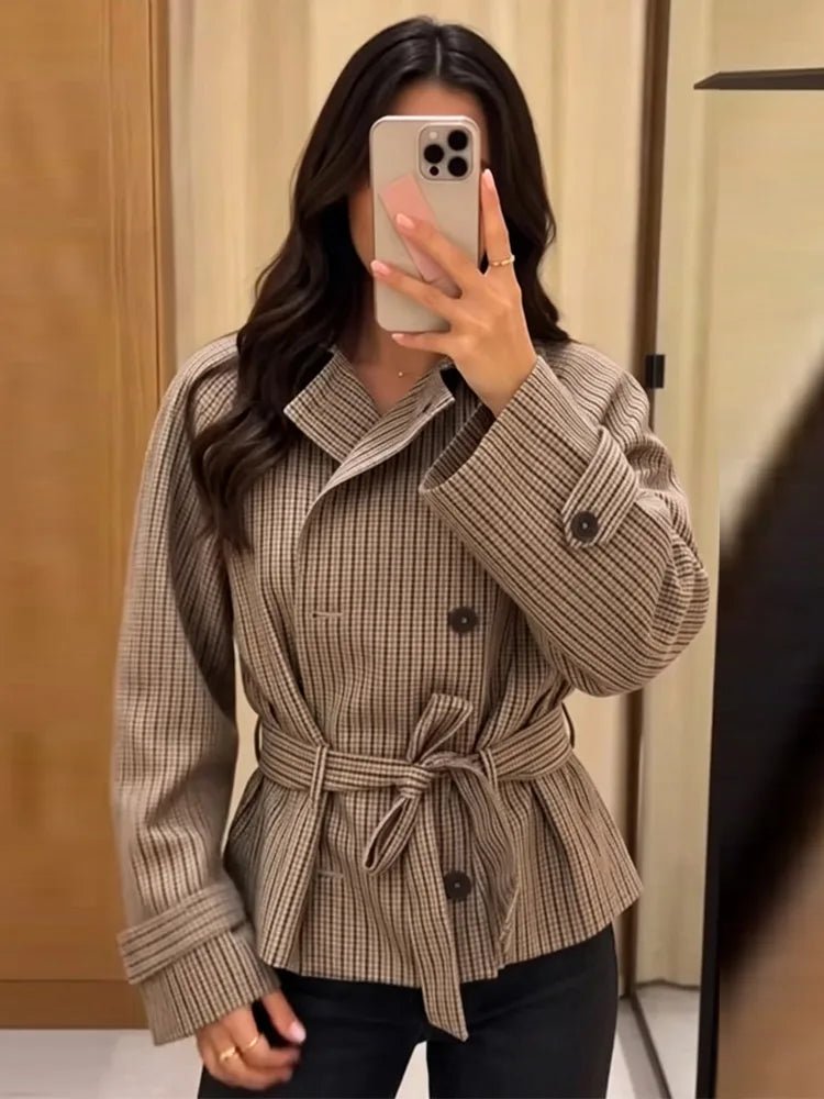 Melissa ternet trenchcoat med bælte
