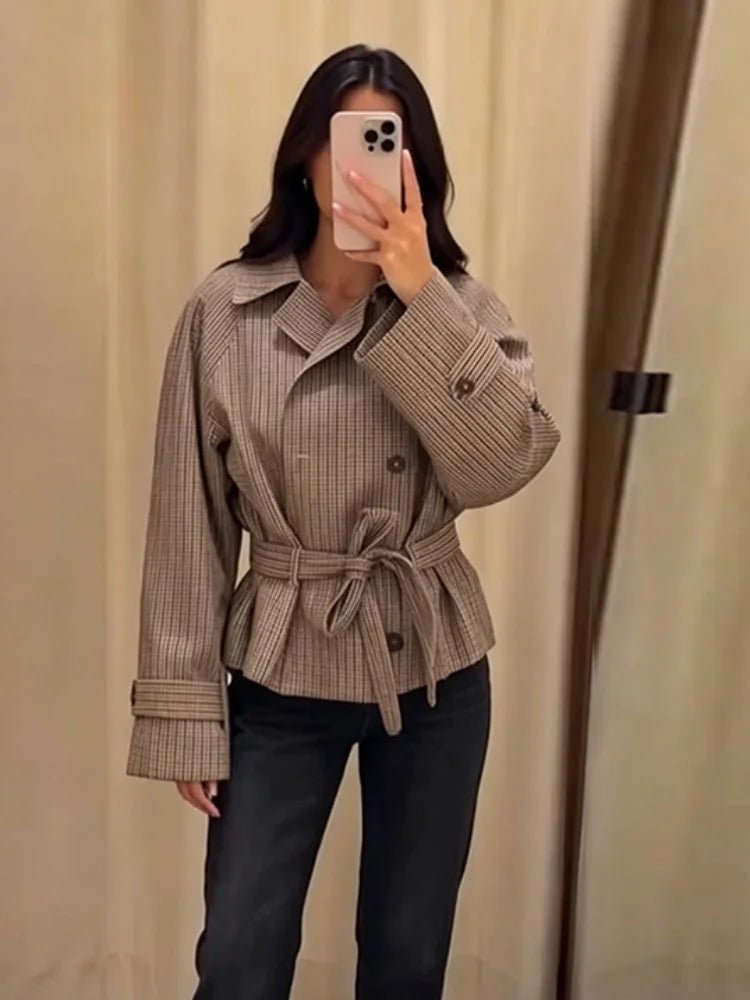 Melissa ternet trenchcoat med bælte