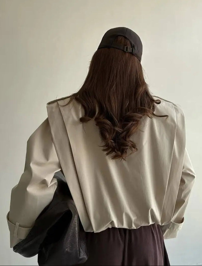 Gloria Plisseret Trenchcoat