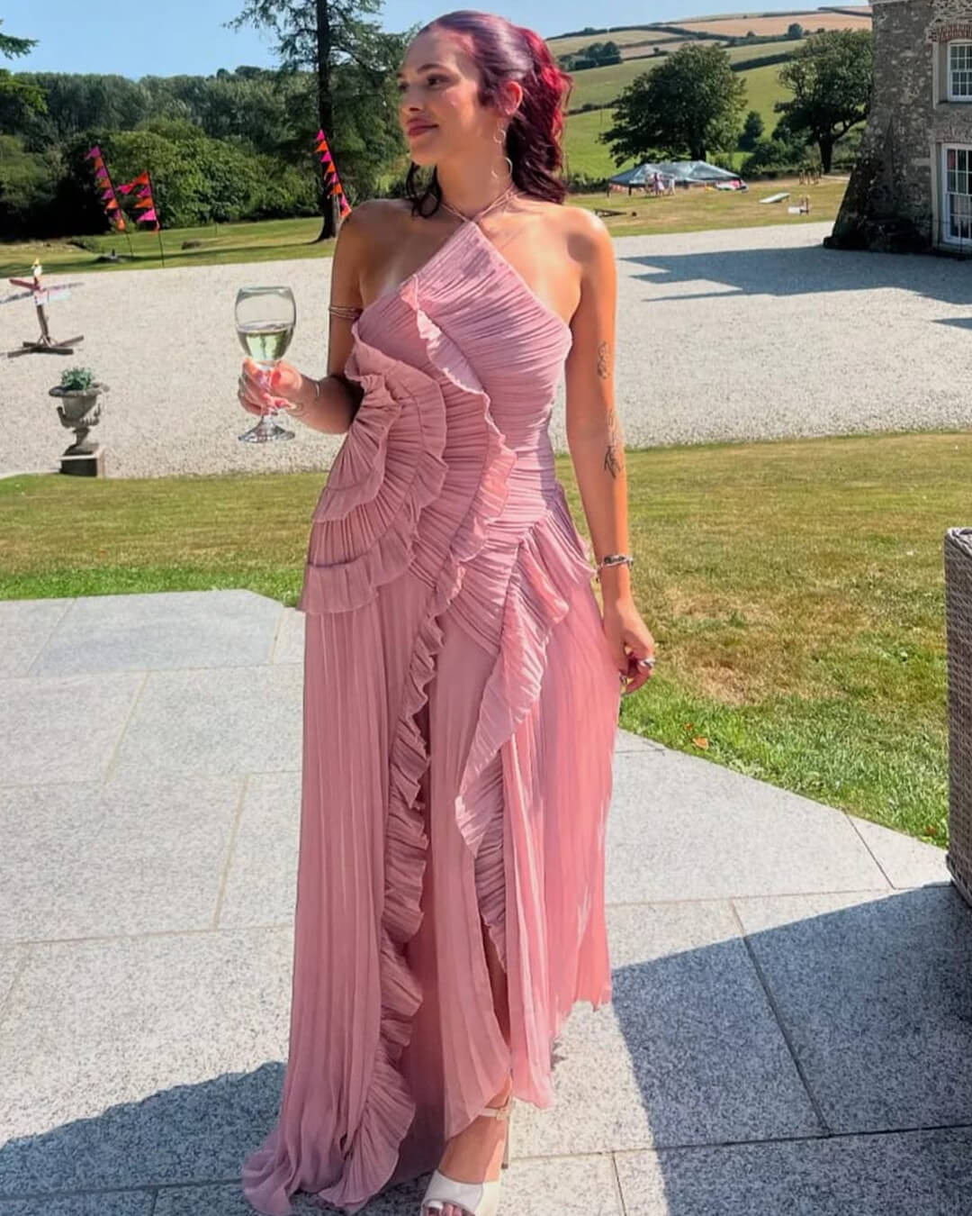 Robe de Soirée Amy Dos Nu A-line