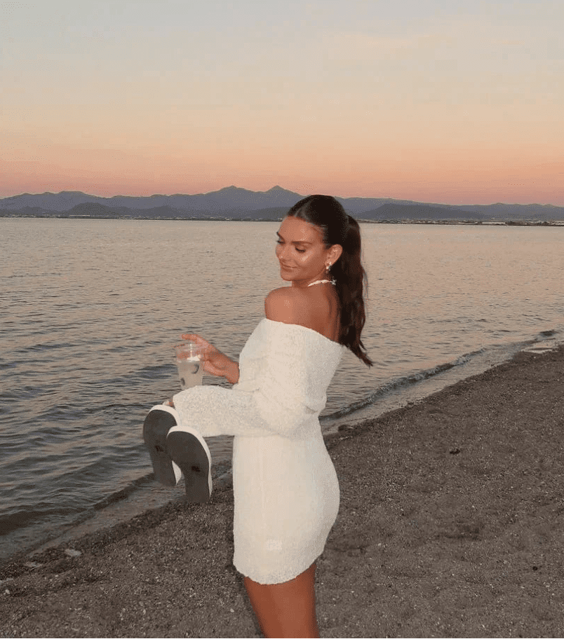 Zaria off-shoulder bodycon μίνι φόρεμα