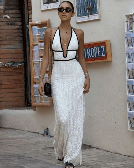Hannie Snøre Halter Maxi Kjole