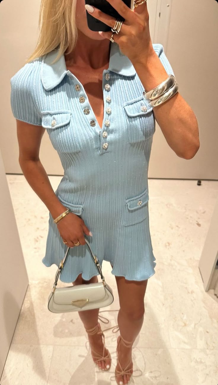 Rochie mini Emelia tricotată cu paiete