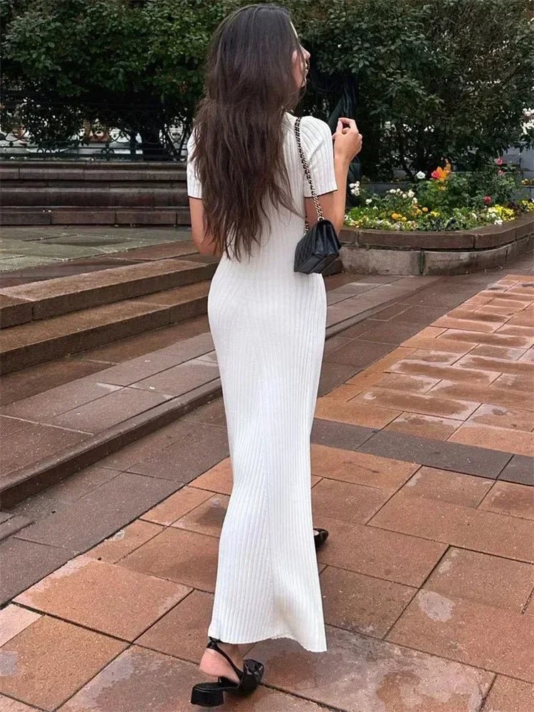 Sienna trikotažinė megzta suknelė