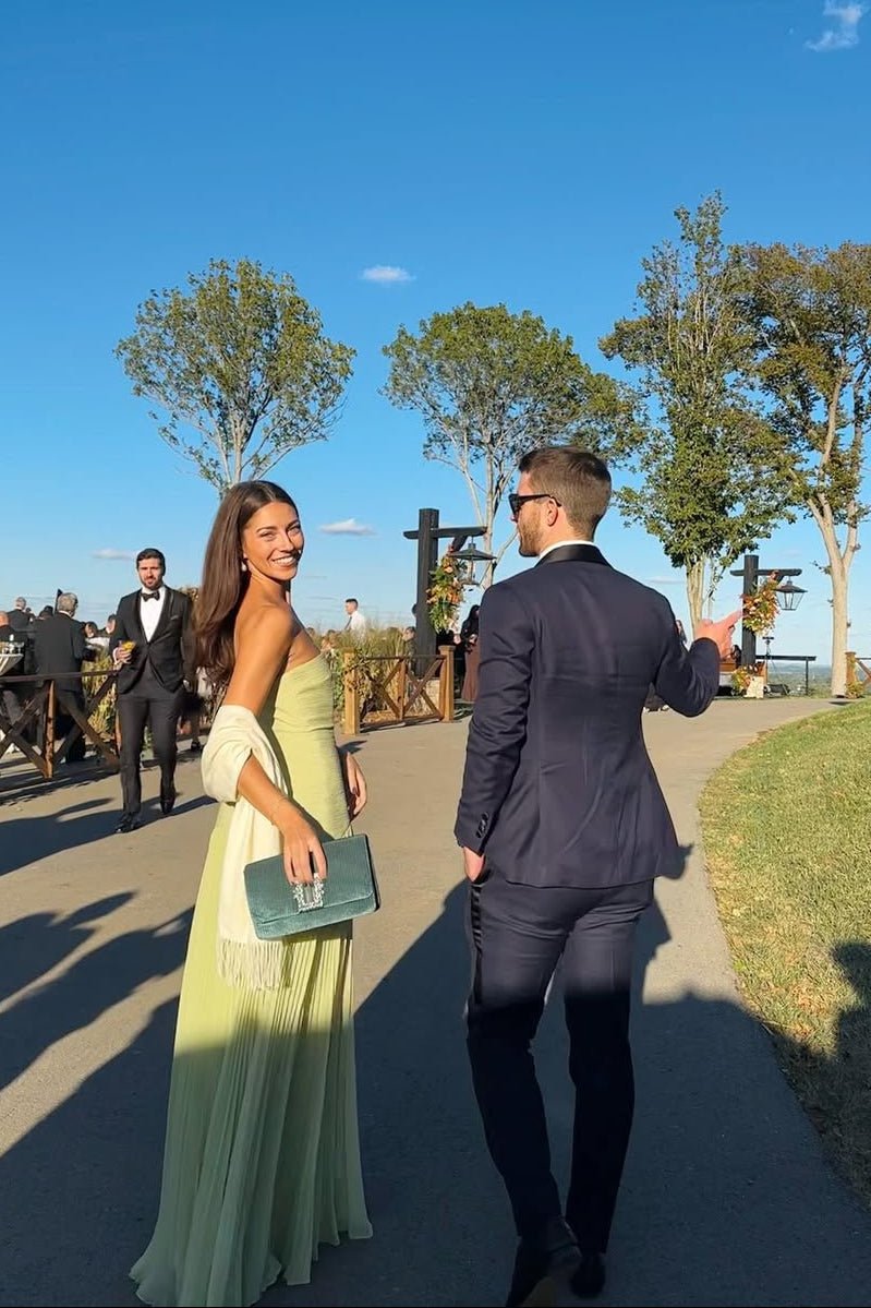 Rochie maxi fără bretele Barbra