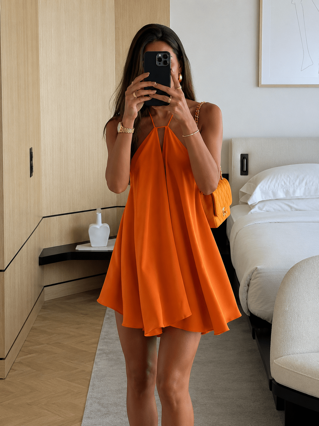 Krissi Halter Mini Dress