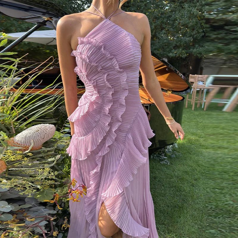Robe de Soirée Amy Dos Nu A-line