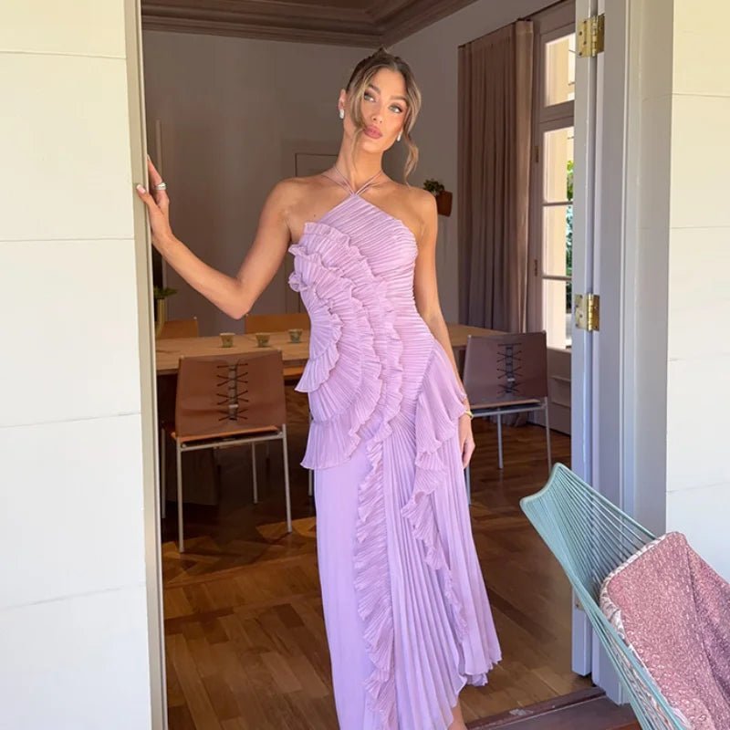 Robe de Soirée Amy Dos Nu A-line