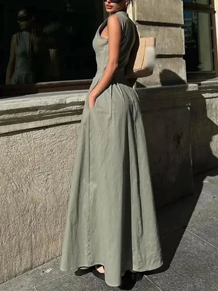 Celia midi šaty bez rukávov