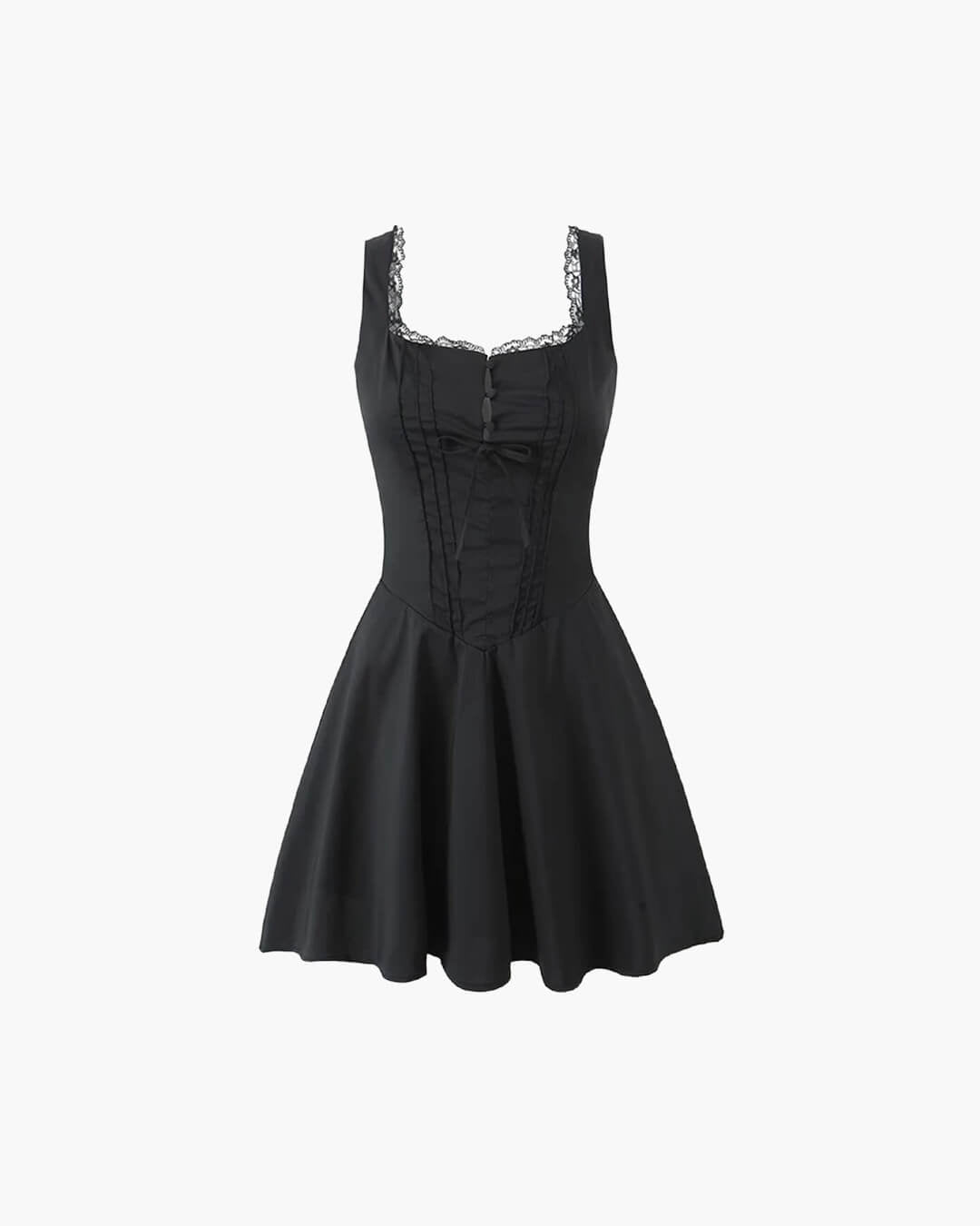 Evelyn robe courte avec laçage dans le dos
