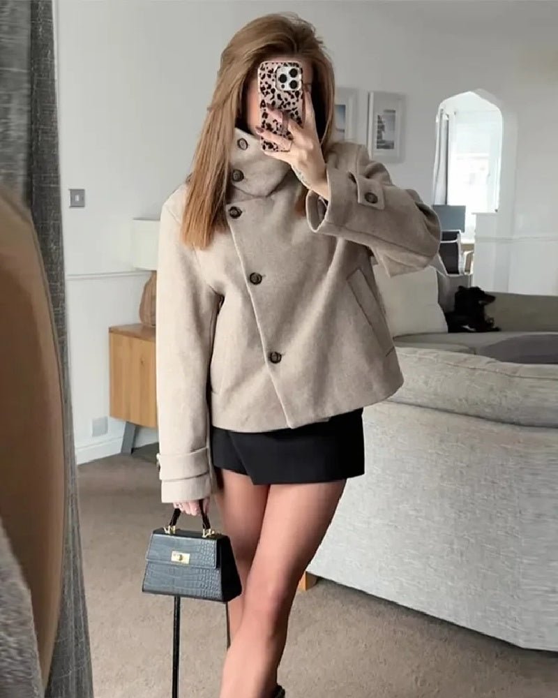Alice Stehkragenjacke mit Taschen