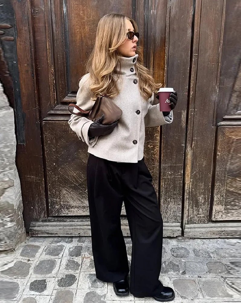 Alice Stehkragenjacke mit Taschen