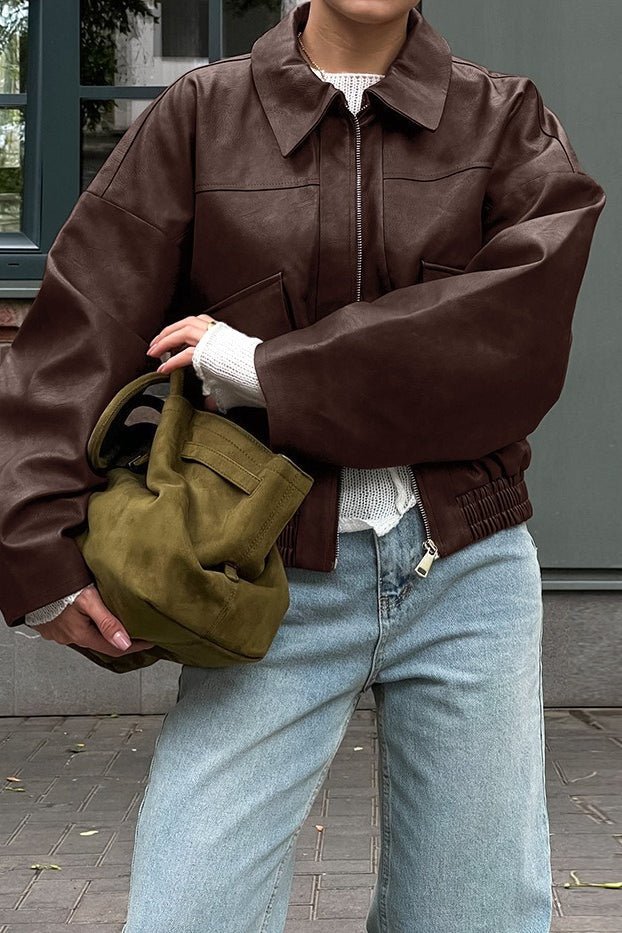 Jenny vintage bunda z umělé kůže