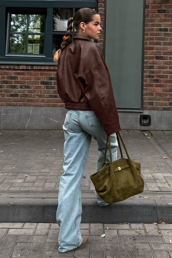 Jenny vintage bunda z umělé kůže