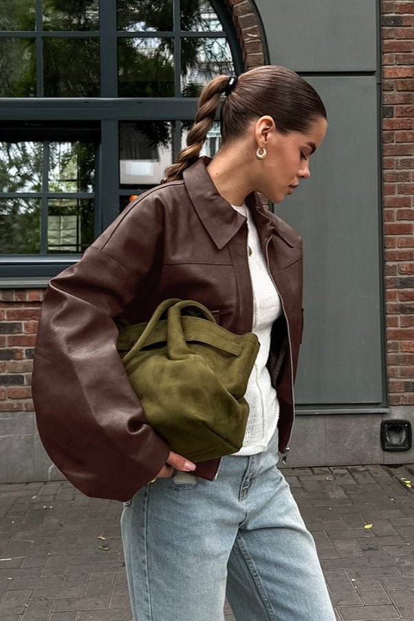 Jenny vintage bunda z umělé kůže