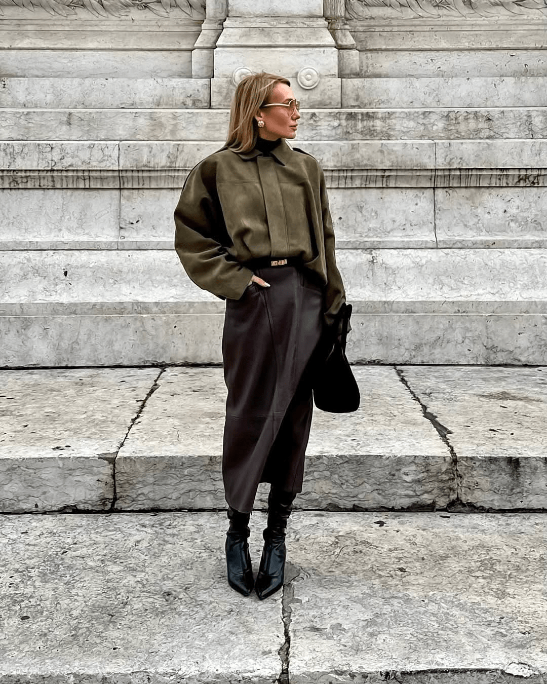 Helen Faux Suede Bomber Jacket