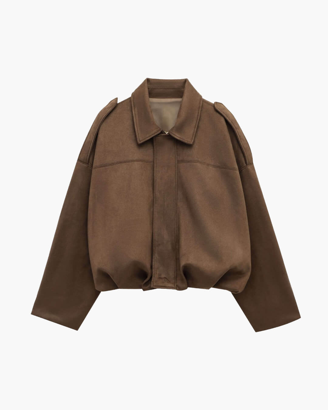 Helen Faux Suede Bomber Jacket