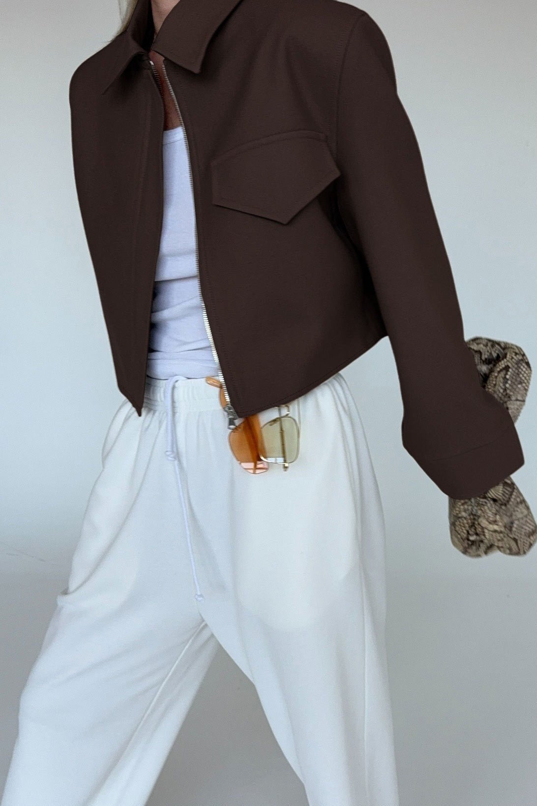 Amelie Brown Reißverschlussjacke