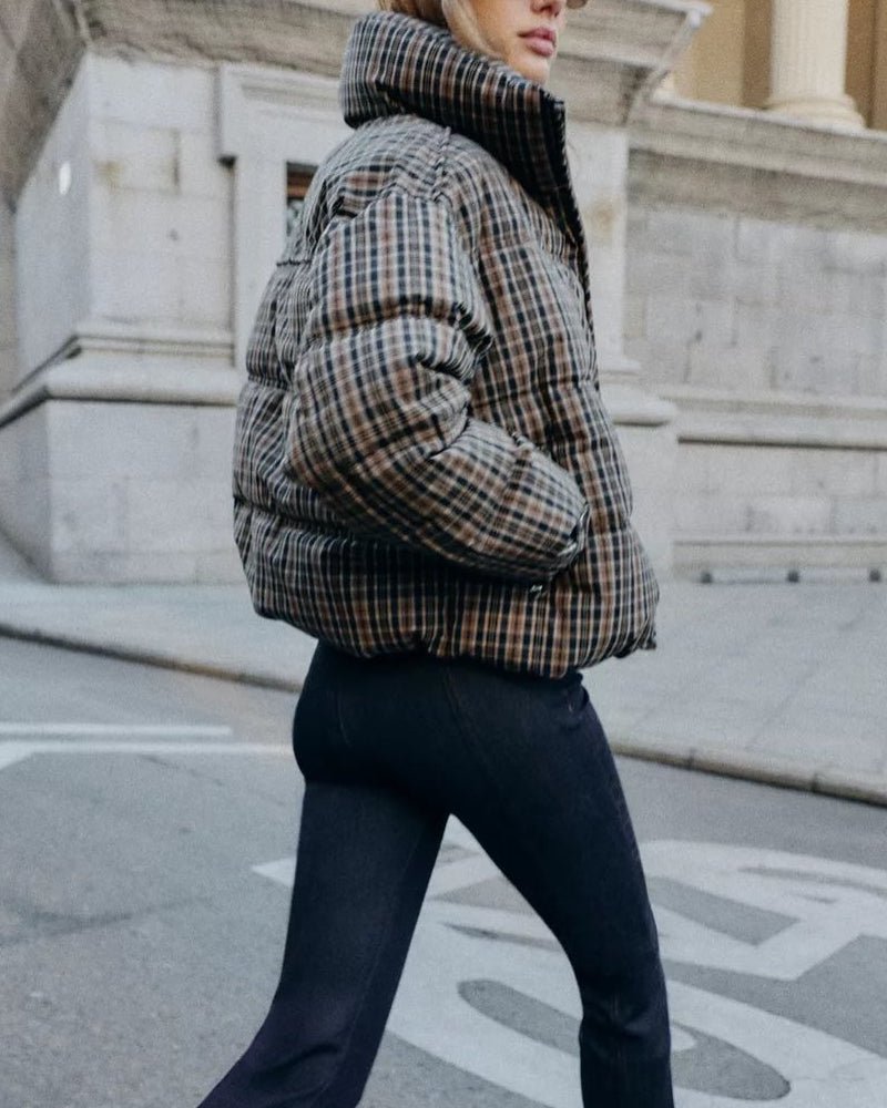 Valerie Plaid Puffer Jacket